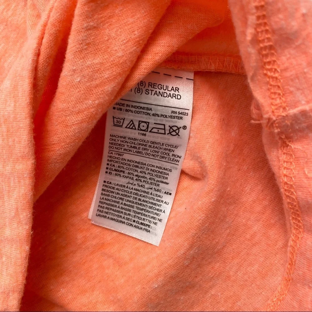 Old Navy super soft orange v-neck short sleeve tee